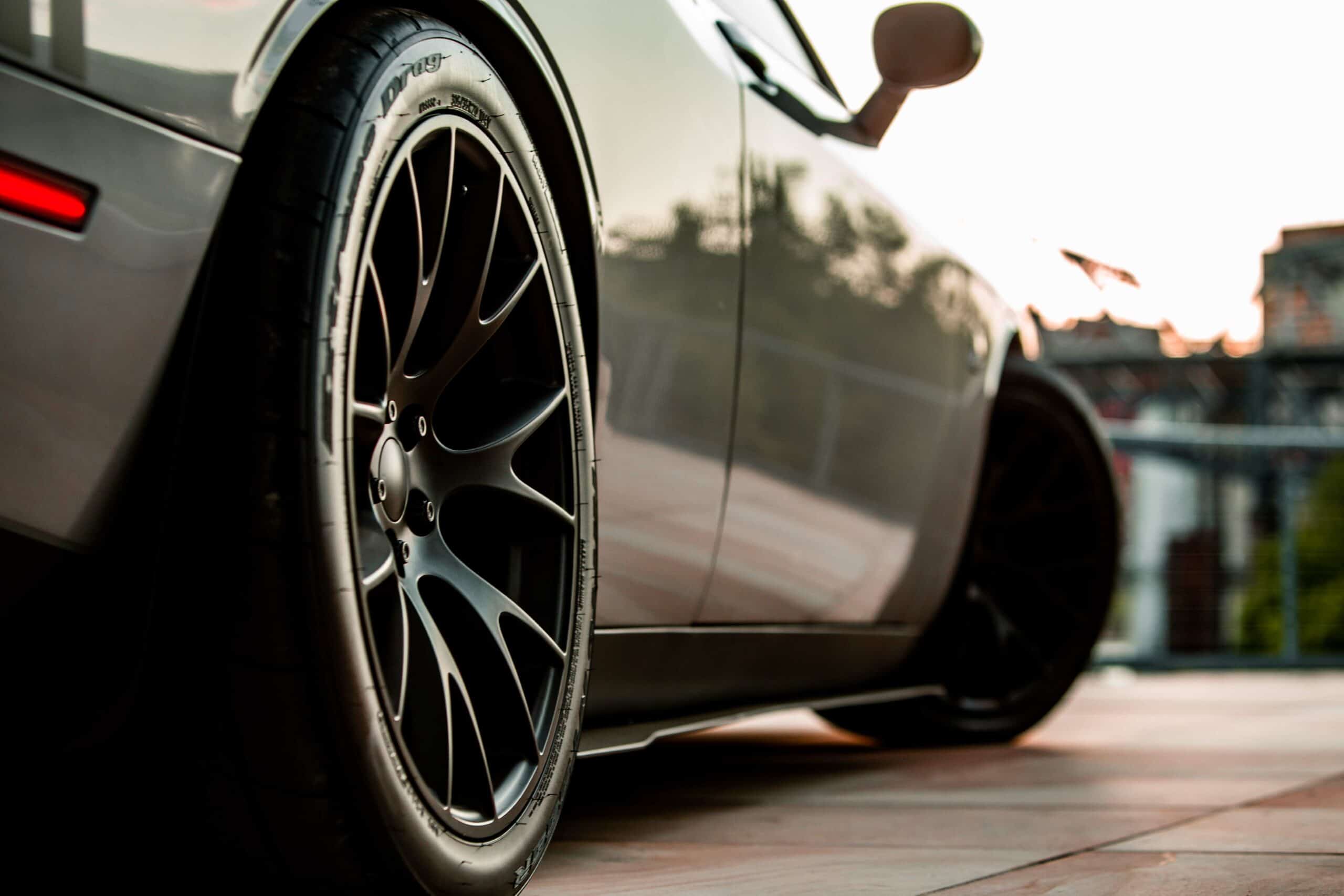 timmy-bryant-dodge-challenger-rt-scat-pack-fr-70-satin-black-rear-left-wheel-closeup-scaled - Factory Reproductions