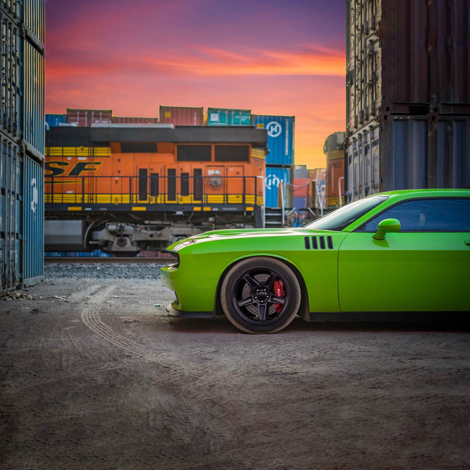 Dodge Challenger Satin Black FR 73